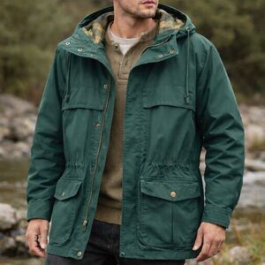 Vintage Eddie Bauer Wool Lined Mountain Parka Forest Green Men’s Large Barn Coat